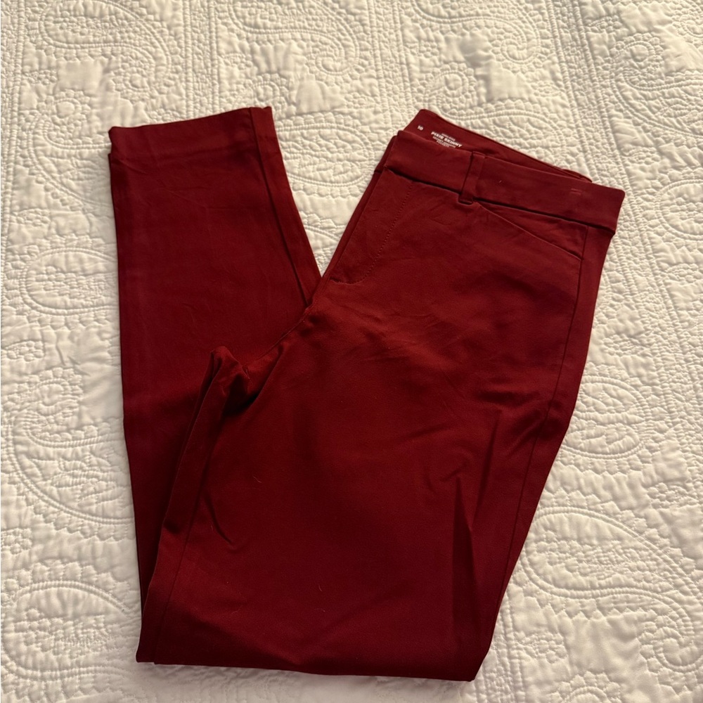 Burgundy Old Navy Pixie Skinny Ankle Pants